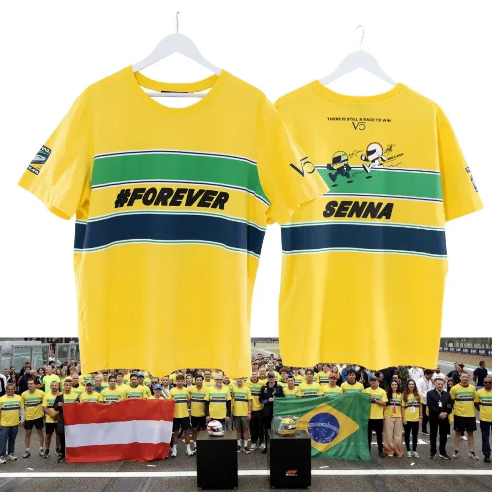 Ayrton Senna Forever T-Shirt | 30-Year Tribute Edition – Brazil Legacy
