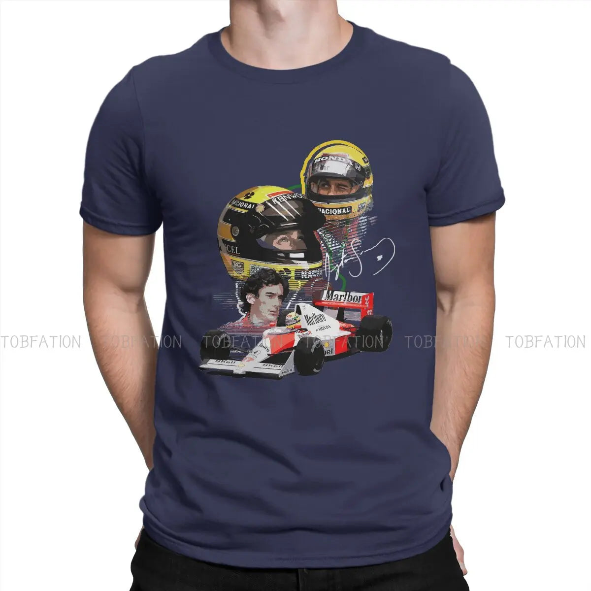 T-SHIRT SENNA HELMET