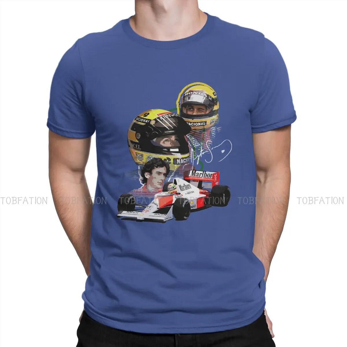 T-SHIRT SENNA HELMET