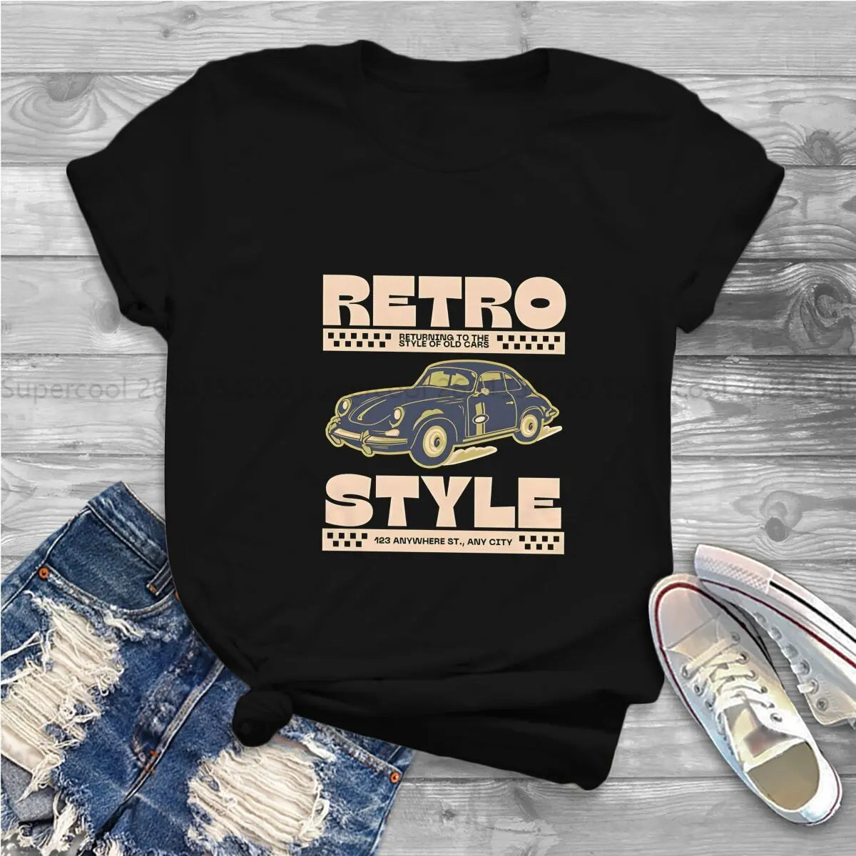 T-SHIRT RETRO STYLE FEMME