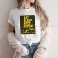 Eat Sleep Race Repeat – Women Racing Collection T-Shirt