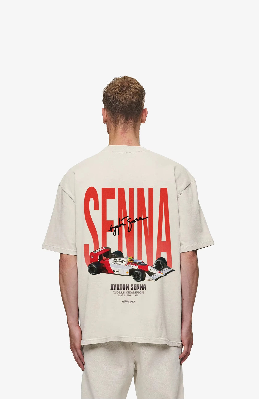 T-Shirt Ayrton Senna Oversize – Racing Vintage Streetwear Stil