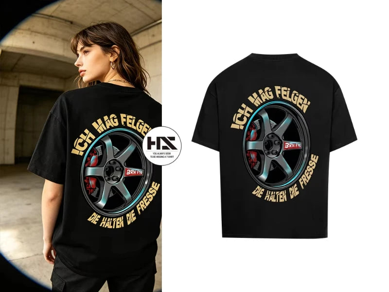 Spin It Burn It – Racing Wheel Streetwear T-Shirt