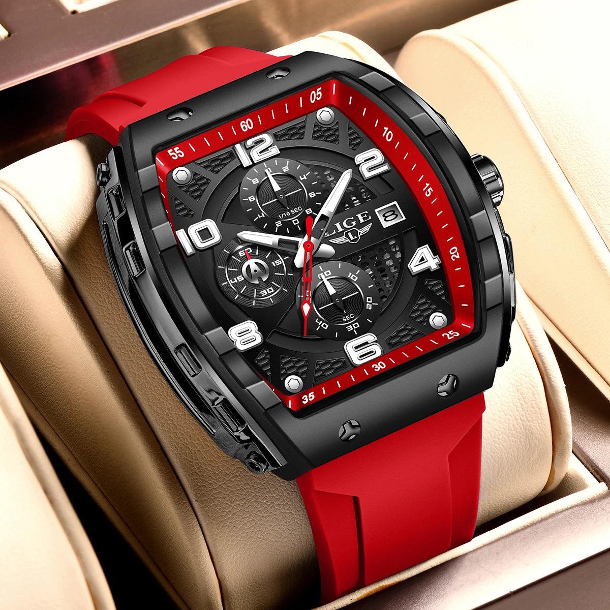 Herrenuhr Luxus Quadratisch Chronograph Wasserdicht – TORQUE Edition