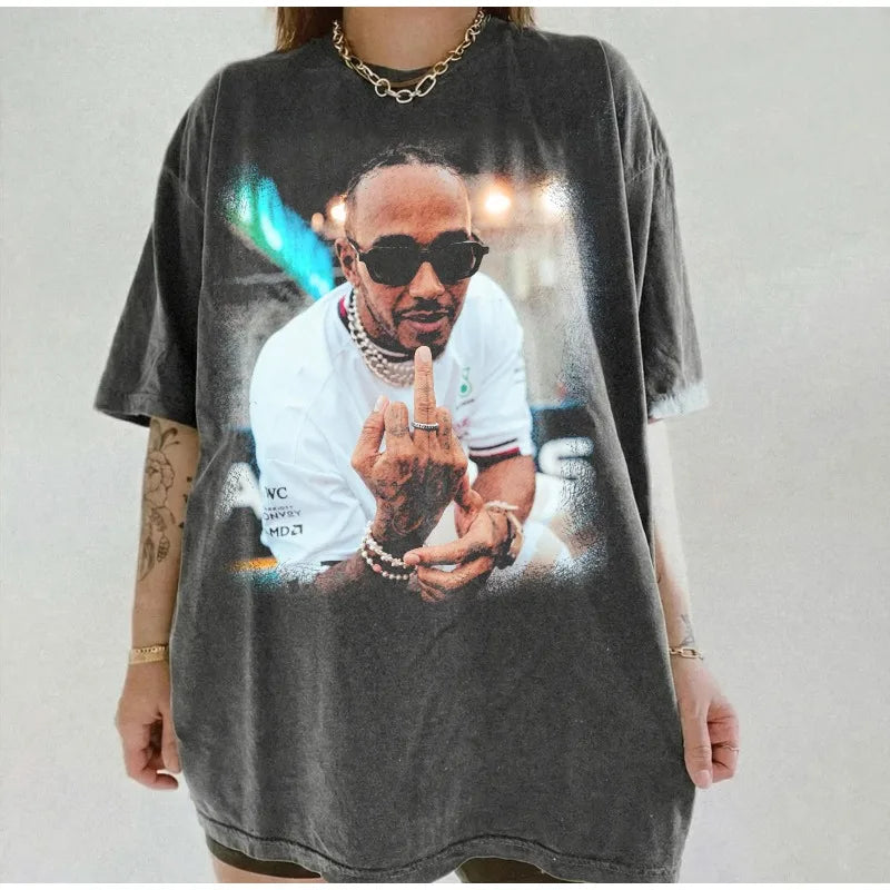 Lewis Hamilton Vintage Oversize T-Shirt – Women Collection