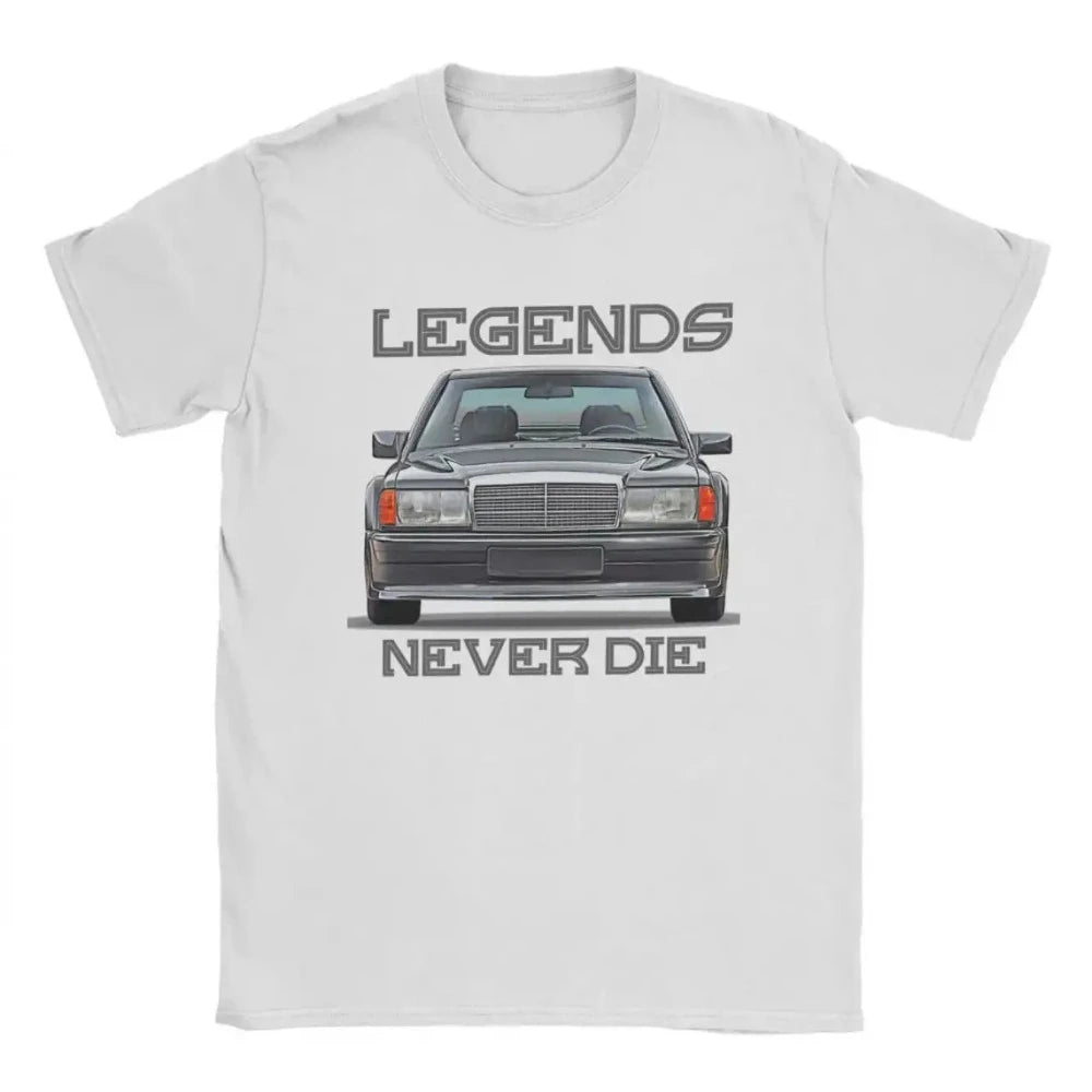 T-Shirt Mercedes 190E Legends Never Die – Heritage Collection