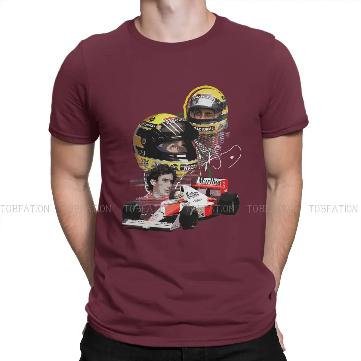 T-SHIRT SENNA HELMET