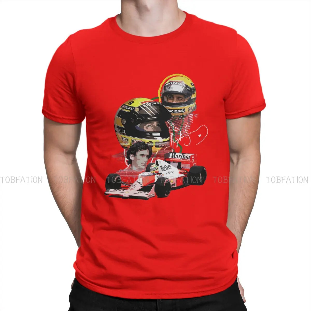 T-SHIRT SENNA HELMET