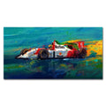 Ayrton Senna F1 Bild – Moderne Kunst Racing Color Splash