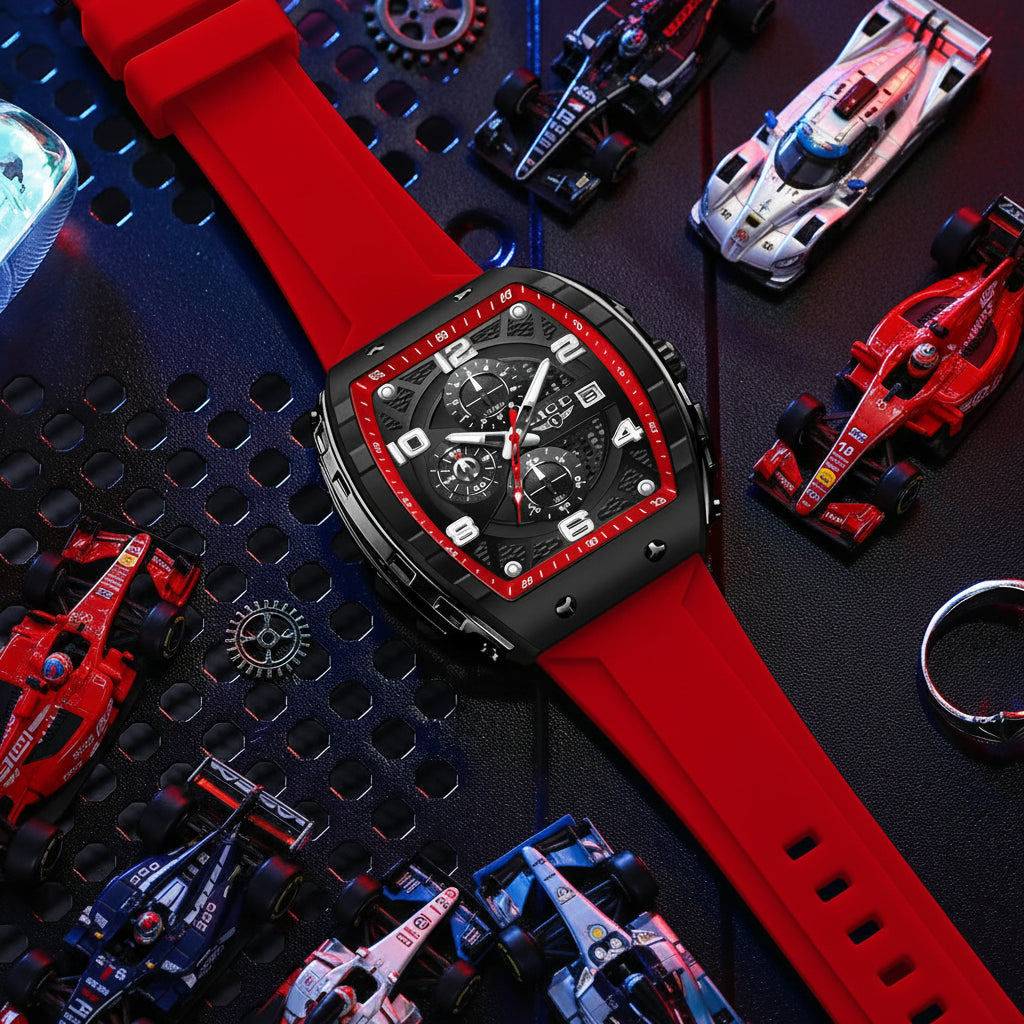 Men's Luxury Square Chronograph Waterproof Watch – TORQUE Edition