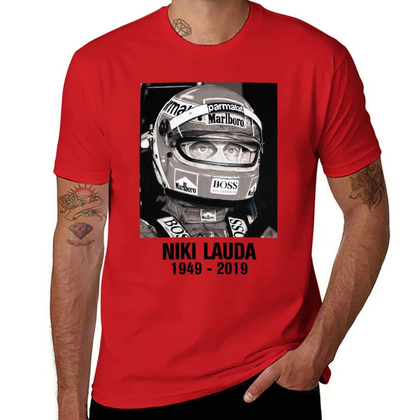 T-Shirt Niki Lauda Vintage – Hommage an eine Formel-1-Motorsportlegende