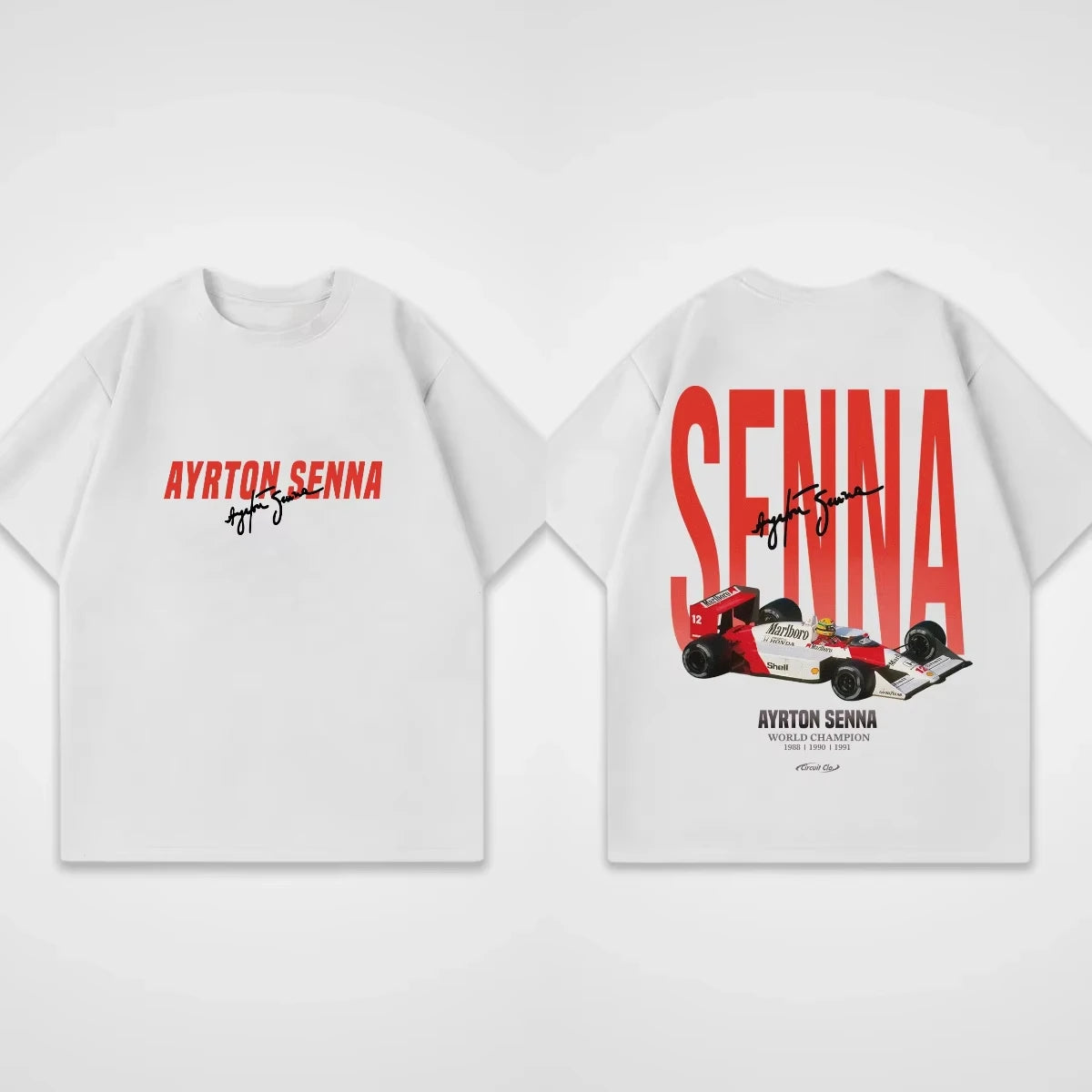 T-Shirt Ayrton Senna Oversize – Racing Vintage Streetwear Stil