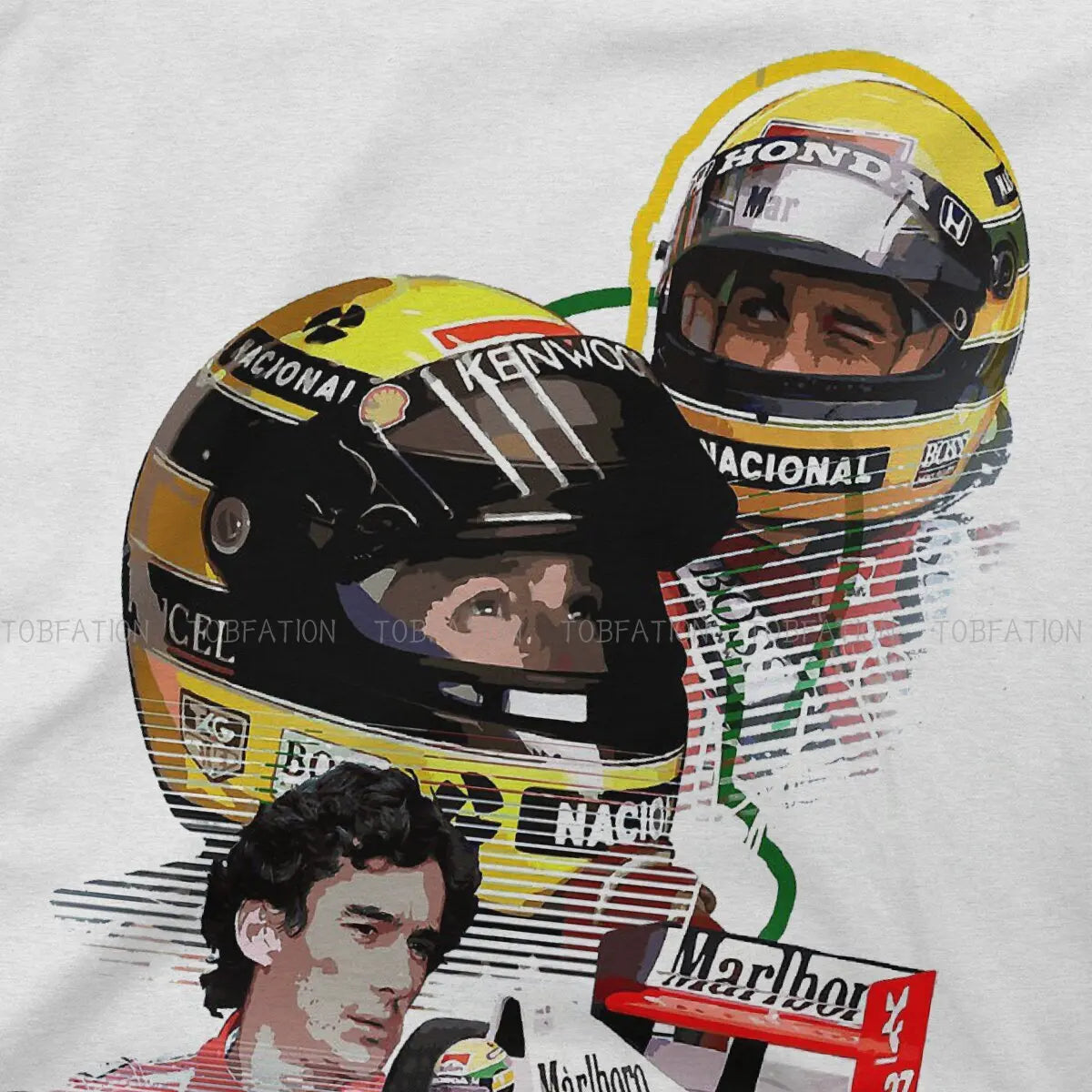 T-SHIRT SENNA HELMET