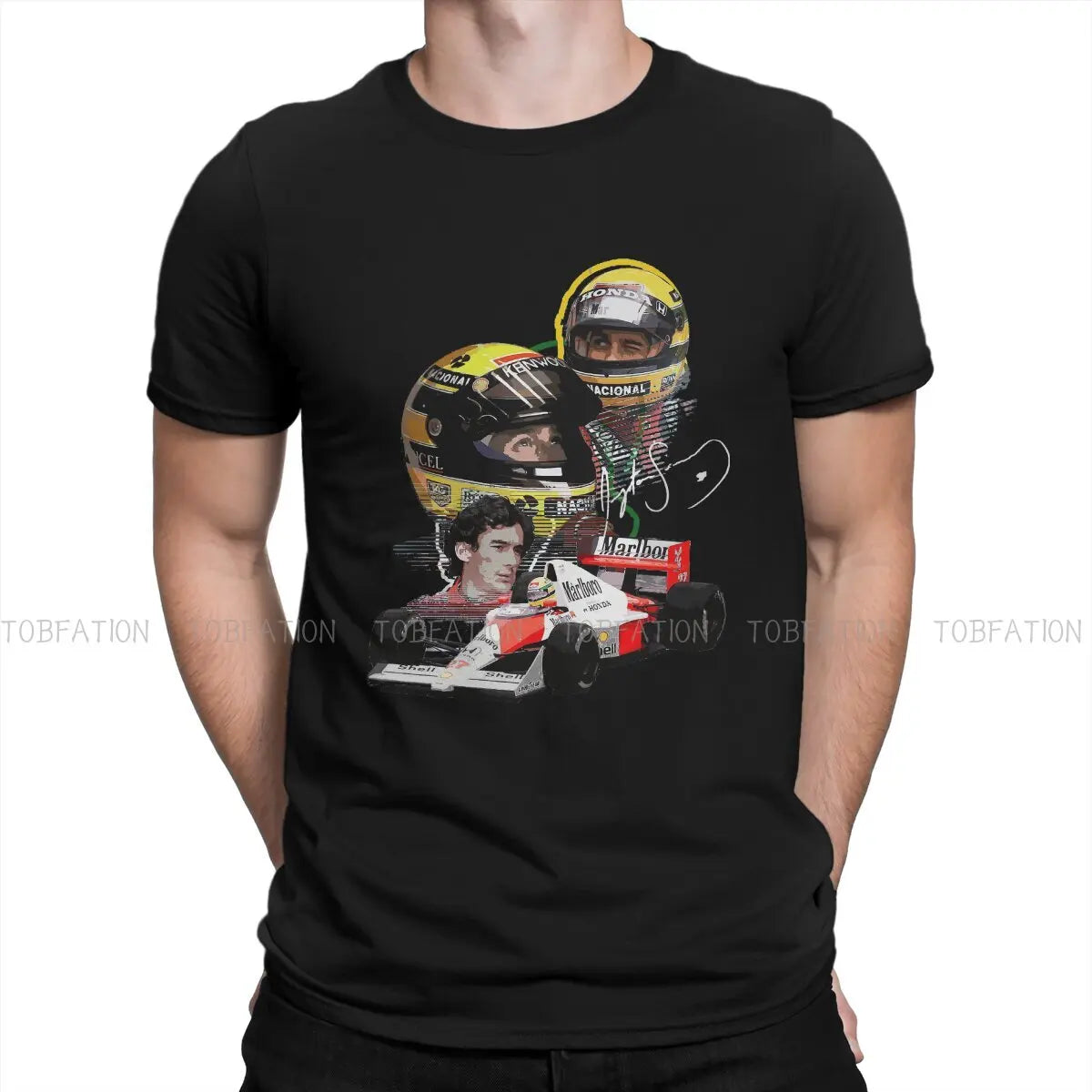 T-SHIRT SENNA HELMET