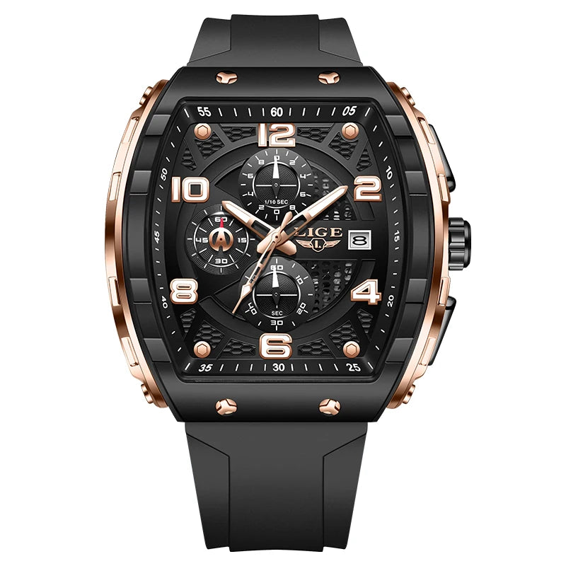 Men's Luxury Square Chronograph Waterproof Watch – TORQUE Edition
